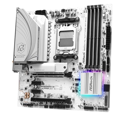 ASRock B650M PG RIPTIDE WIFI White Model AM5 Micro-ATX Motherboard DDR5 NEW_4