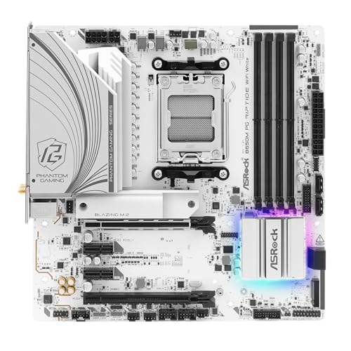 ASRock B650M PG RIPTIDE WIFI White Model AM5 Micro-ATX Motherboard DDR5 NEW_6