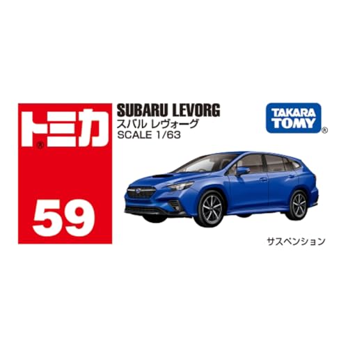 Takara Tomy Tomica No.59 Subaru Levorg Metalic Blue (Box) Miniature Car NEW_4