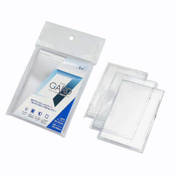 Work Smile The GARD Pack in 3 pieces Polycarbonate Card Protector Clear NEW_1