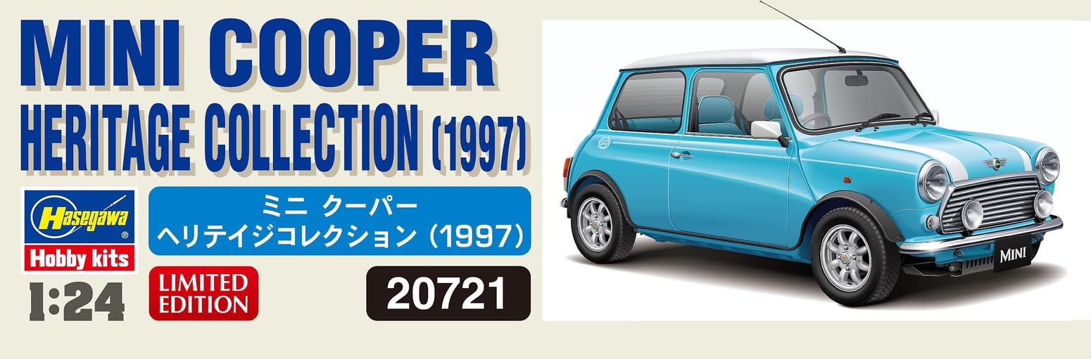 Hasegawa 1/24 MINI COOPER HERITAGE COLLECTION 1997 Plastic Model Kit 20721 NEW_8