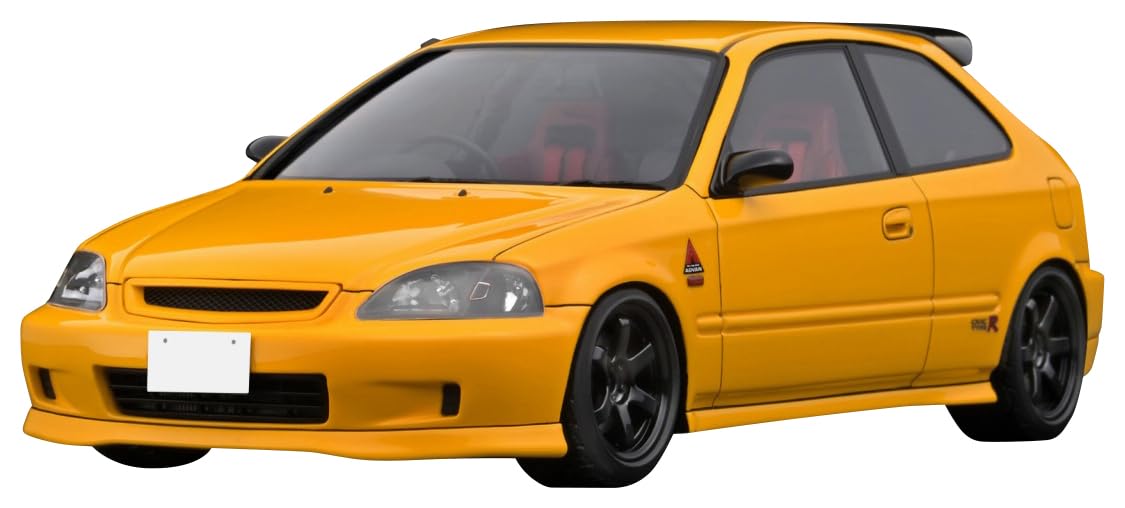 ignition model 1/18 INITIAL D HONDA CIVIC(EK9) Type R IG3541 Yellow Car NEW_1