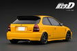 ignition model 1/18 INITIAL D HONDA CIVIC(EK9) Type R IG3541 Yellow Car NEW_2