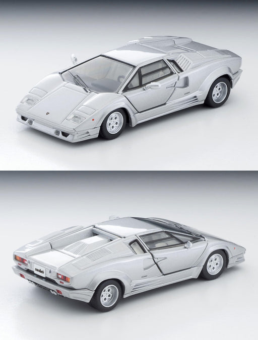 Tomytec TLV-N Lamborghini Countach 25th Anniversary Silver Diecast Car 328001_2