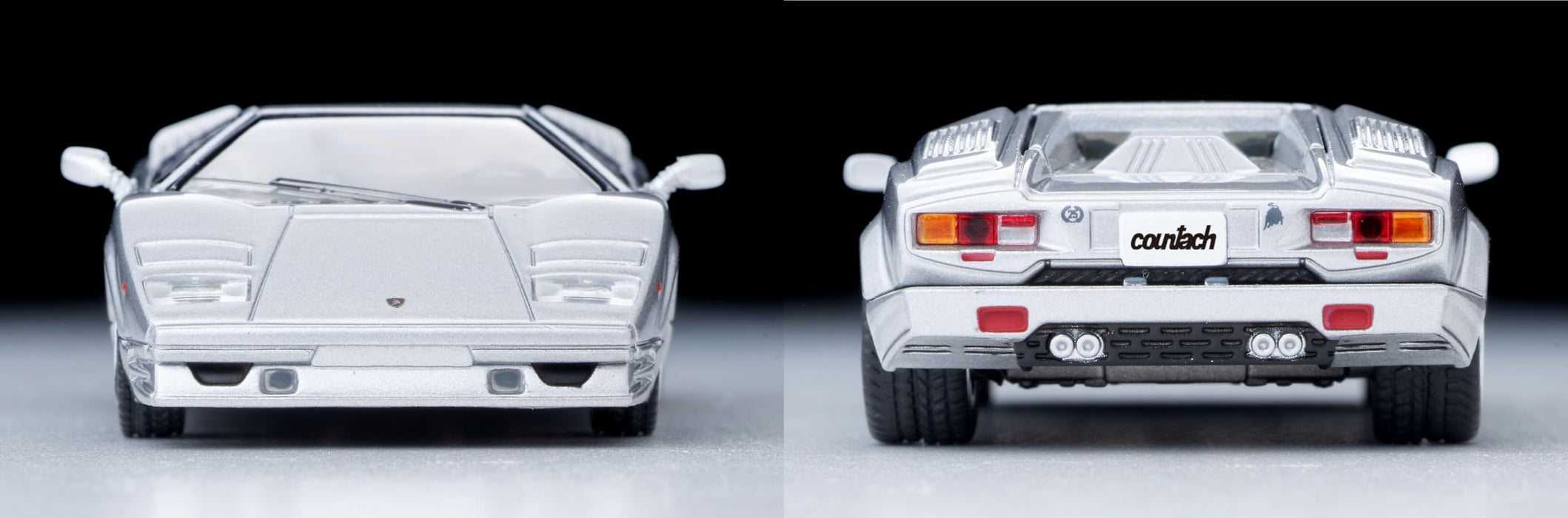 Tomytec TLV-N Lamborghini Countach 25th Anniversary Silver Diecast Car 328001_4