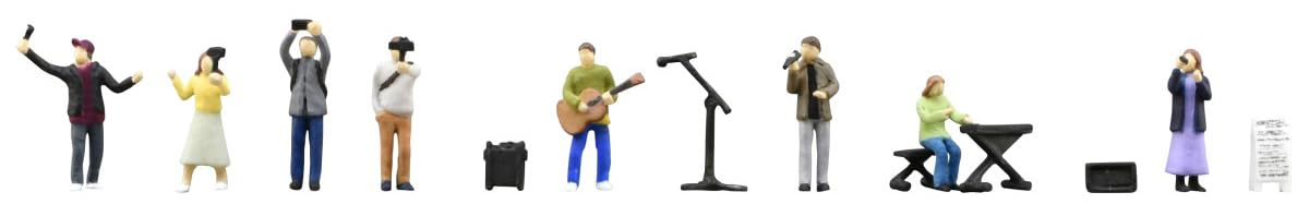 Tomytec Visual Scene Accessory 142 People in Front of the Station Figure NEW_1