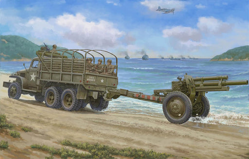 1/35 CCKW-352 M2A1 Machine Gun Turret Ver. w/M2A1 105mm Howitzer Kit ILK63567_2