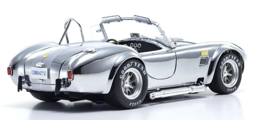 Kyosho Original 1/18 SHELBY COBRA 427 S/C CHROME Silver KS08047CP Diecast Car_2
