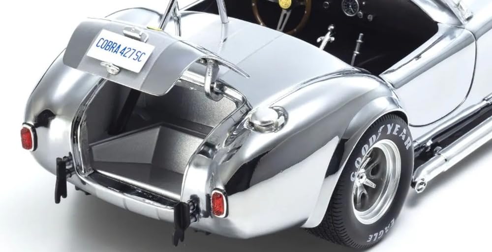 Kyosho Original 1/18 SHELBY COBRA 427 S/C CHROME Silver KS08047CP Diecast Car_5