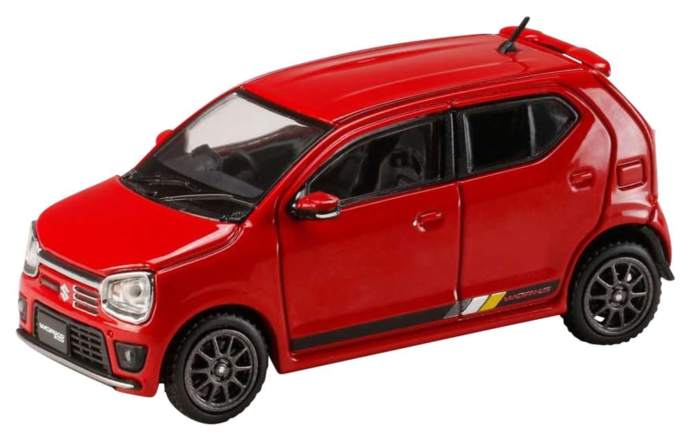 Hobby Japan 1/64 scale Suzuki Alto Works HA36S Pure Red Diecast Car HJ641070AR_1