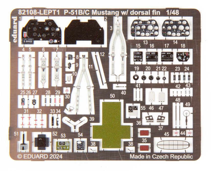 Eduard 1/48 P-51B/C Mustang w/ dorsal fin ProfiPACK Plastic Model Kit EDU82108_4
