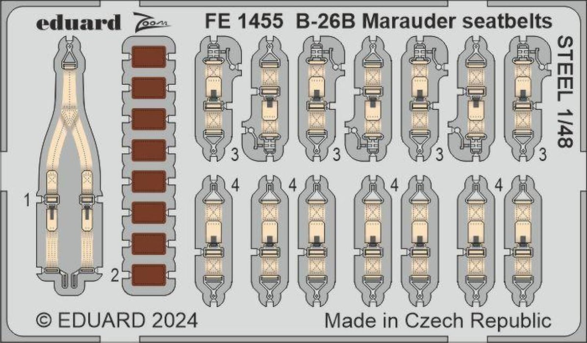 Eduard 1/48 B-26B Marauder Big Ed Martin Parts Set Part I for ICM EDUBIG49421_4