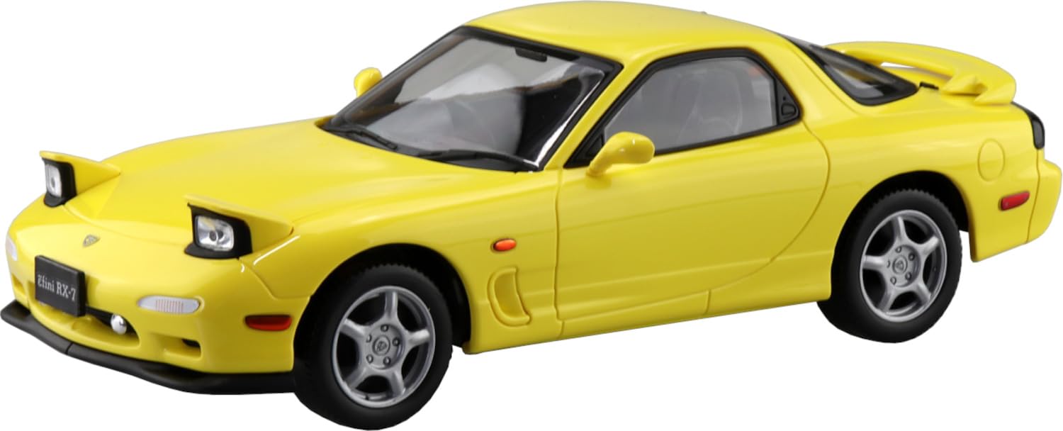 Aoshima 1/32 Rakupla Snap Kit No.04-CY Infini FD3S RX-7 Yellow Model Kit NEW_1