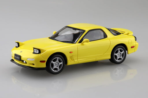 Aoshima 1/32 Rakupla Snap Kit No.04-CY Infini FD3S RX-7 Yellow Model Kit NEW_2