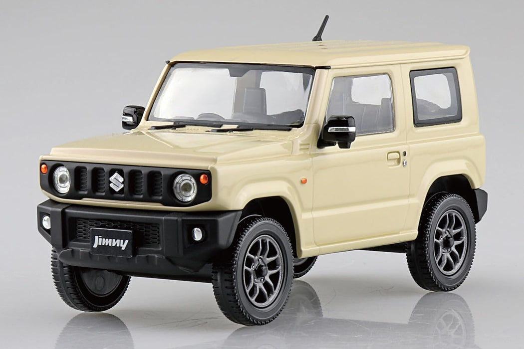 Aoshima 1/32 Rakupla Snap Kit No.09-CI Suzuki JB64 Jimny Chiffon Ivory Metallic_2