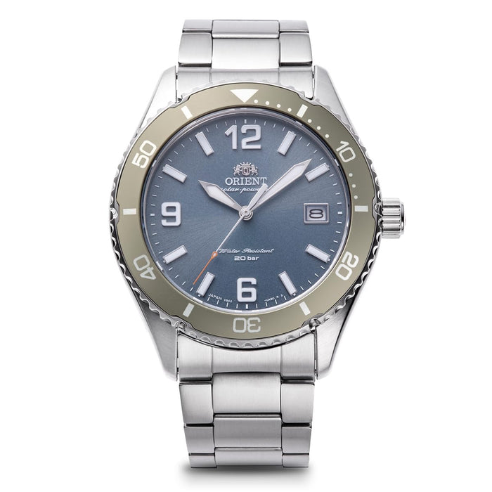 Orient Mako RN-WJ0002L Solar Men Watch Blue Dial Made in Japan Stainless Steel_1