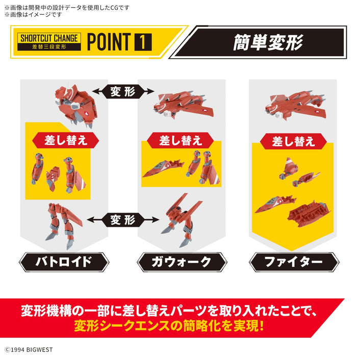 HG Macross 7 VF-22S Sturmvogel II Milia Farina Machine 1/100 Model Kit 2777015_4