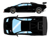 Make Up EIDOLON 1/43 Lamborghini Diablo GTR 1999 Black Resin Car EM786E NEW_1