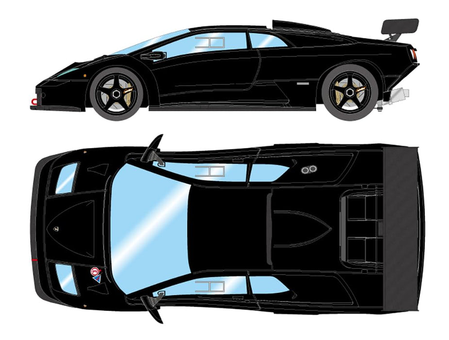 Make Up EIDOLON 1/43 Lamborghini Diablo GTR 1999 Black Resin Car EM786E NEW_1