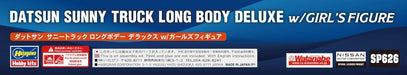 Hasegawa 1/24 Datsun Sunny Track Long Body Deluxe Kit w/Girls Figure SP626 NEW_8