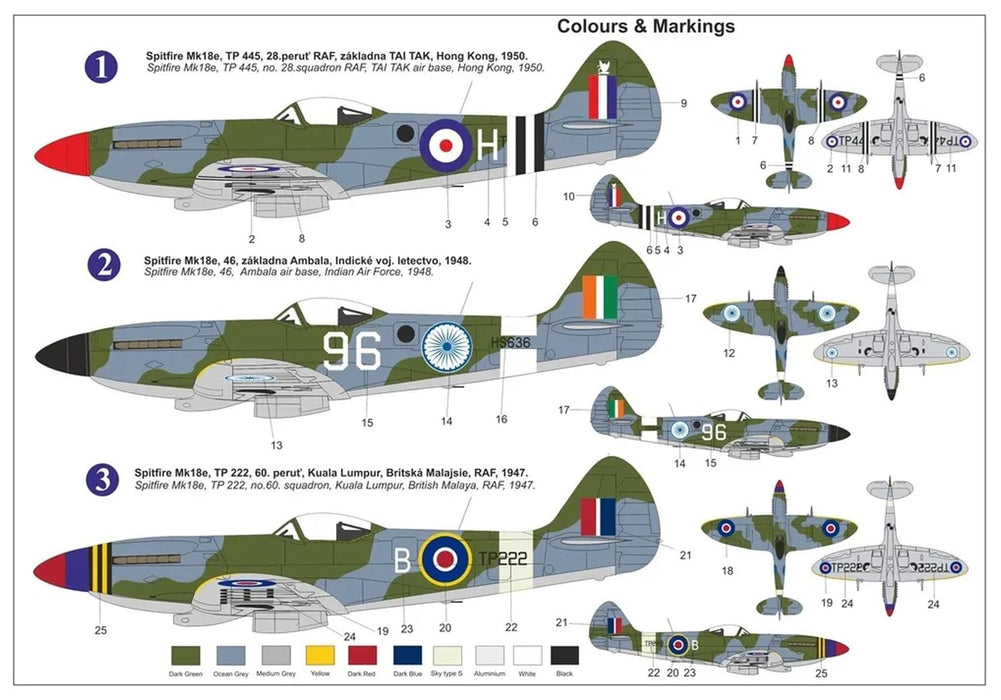 AZ Model 1/72 U.K. Spitfire Mk.18e Asian Teritory Plastic Model Kit AZM7883 NEW_2