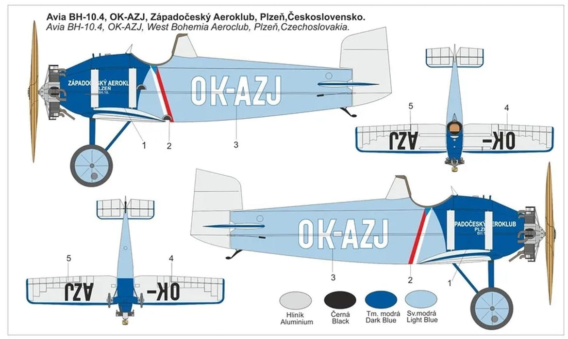 KP Models 1/72 Czech Republic Avia BH-10 Plastic Model Kit KPMBLK0001 w/ Marking_2