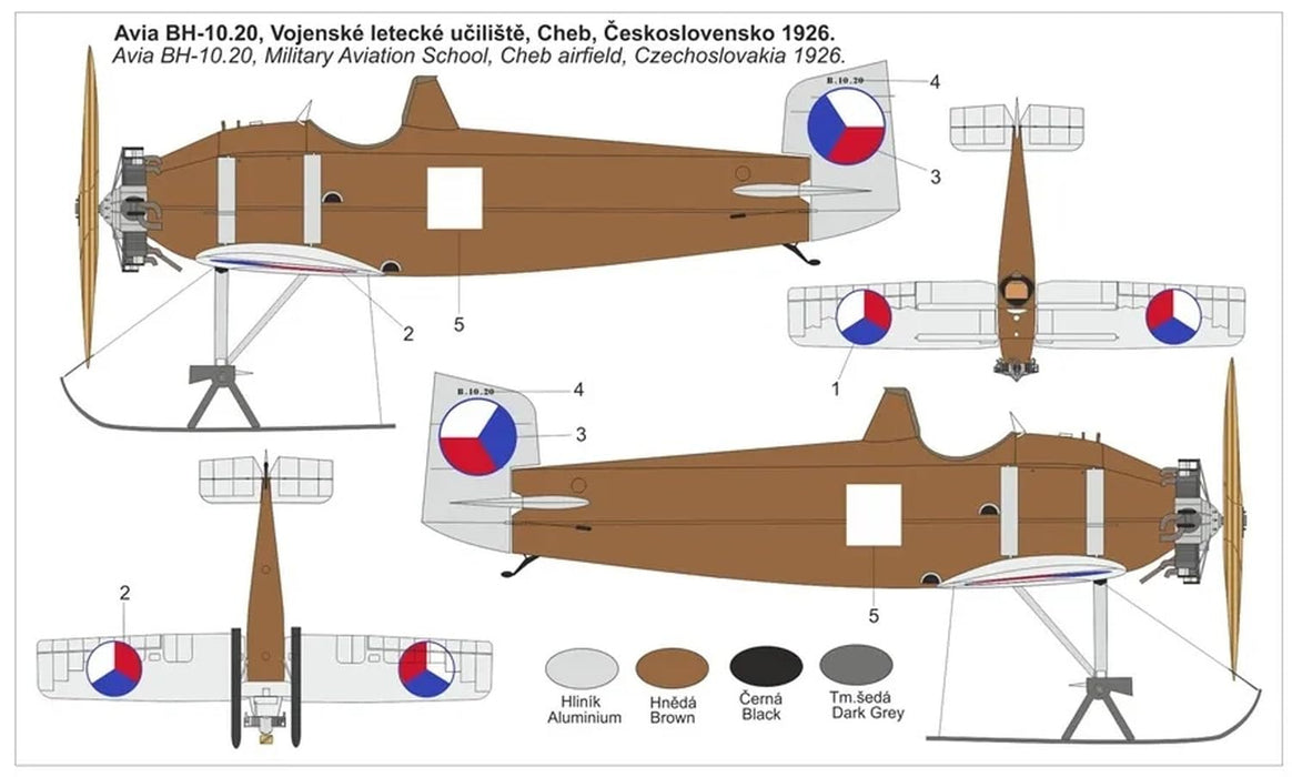 KP Models 1/72 Czechoslovakia Avia BH-10 Ski Plastic Model Kit KPMBLK0003 NEW_2