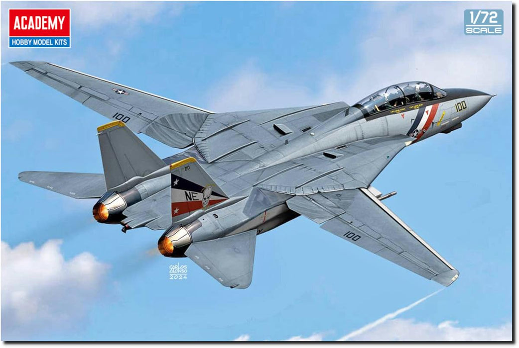 Academy 1/72 U.S. F-14D Super Tomcat VF-2 Bounty Hunters Plastic Model Kit 12590_1