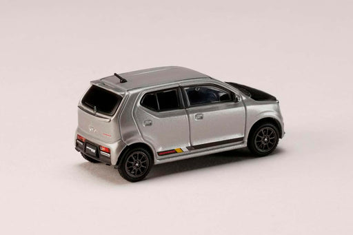 Hobby Japan 1/64 Suzuki Alto Works HA36S Carbon Bonnet Custom Version Silver NEW_2