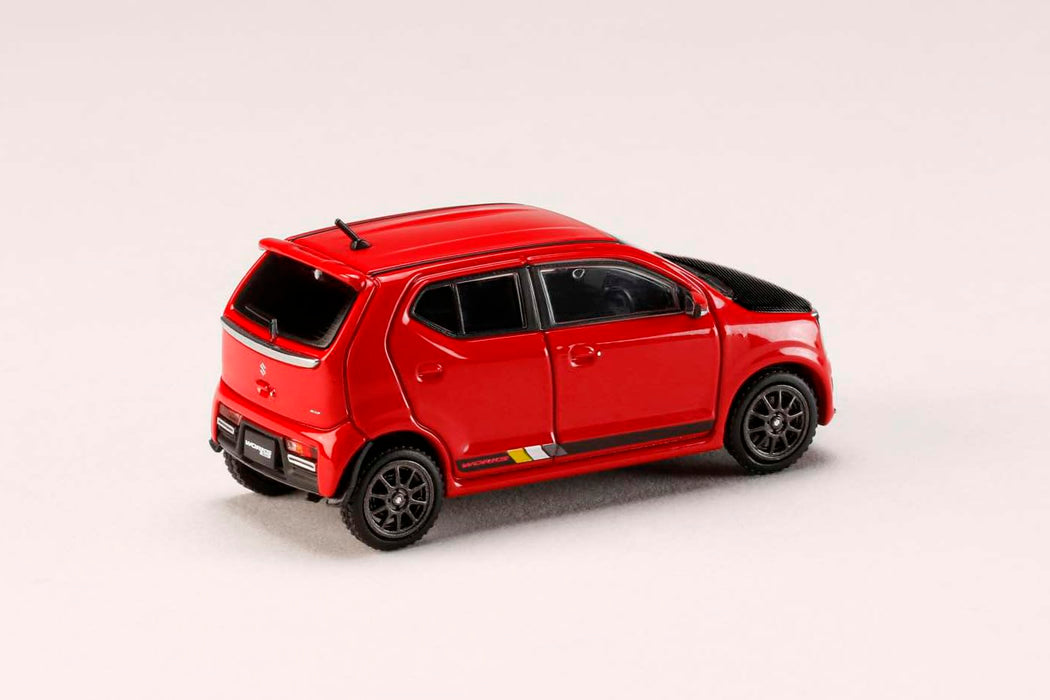 Hobby Japan 1/64 Suzuki Alto Works HA36S Carbon Bonnet Custom Version Pure Red_2