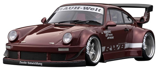TK.Company ignition model 1/18 Porsche RWB 930 IG3622 Dark Red Miniagture Car_1