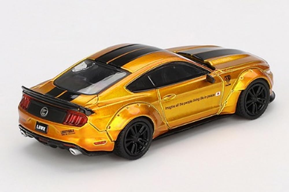 MINI GT 1/64 LB Works Ford Mustang LB Gold RHD Diecast Miniature Car MGT00847-R_2