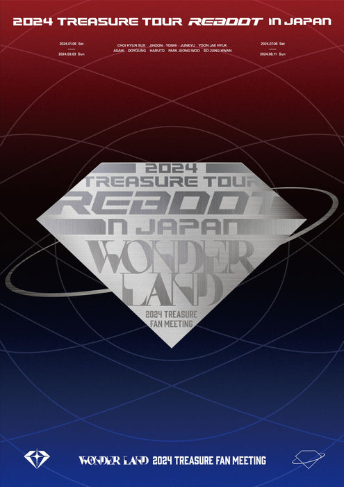 2024 TREASURE TOUR REBOOT IN JAPAN+FAN MEETING WONDERLAND 3DVD AVBY-97250 NEW_1