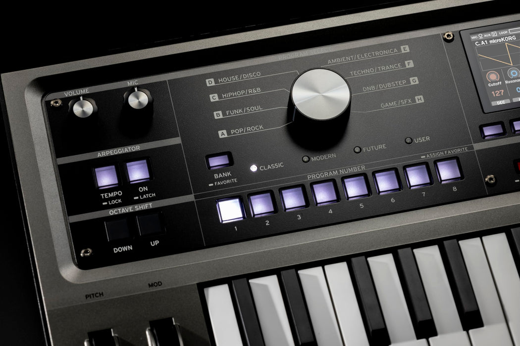 KORG microKORG 2 Black Tabletop Keyboard Analog Synthesizer 37-key Battery NEW_2