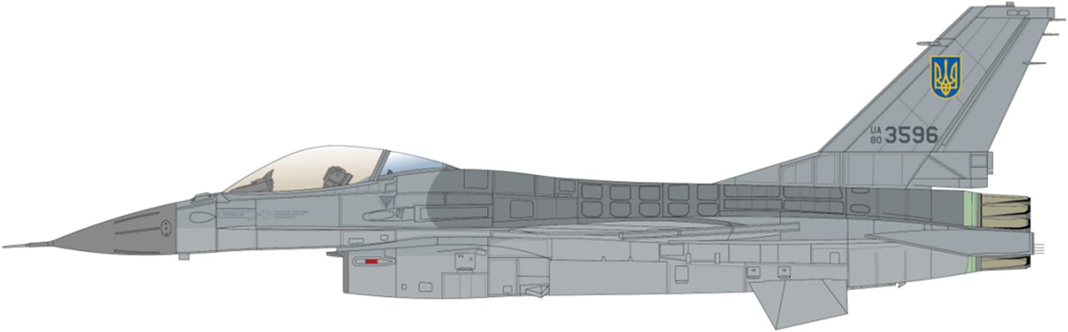 1/48 F-16AM Block15 Ukraine AF w/ Pylons Kiev Vasilyev Air Base 2024 FABD48014_1