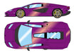 EIDOLON 1/43 Lamborghini Countach LPI 800-4 2022 Viola Pasifae Model Car EM740E_1