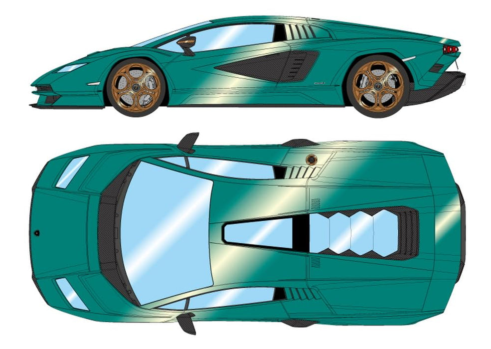 Make Up EIDOLON 1/43 Lamborghini Countach LPI 800-4 2022 Verde Abete EM740C NEW_1