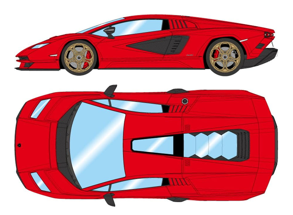 Make Up EIDOLON 1/43 Lamborghini Countach LPI 800-4 2022 Rosso Red EM740B NEW_1
