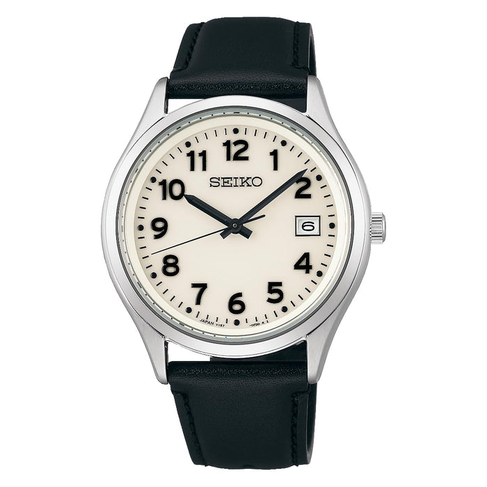 SEIKO SELECTION SBPX157 Stainless Steel Solar Analog Watch Full Lume Dial Silver_1