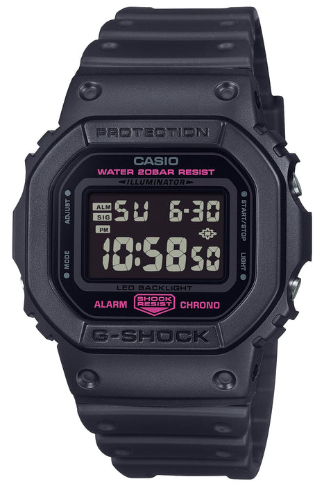 CASIO G-SHOCK DW-5600PK-1JR Pink Ribbon Illuminator Digital Chrono Men Watch NEW_1