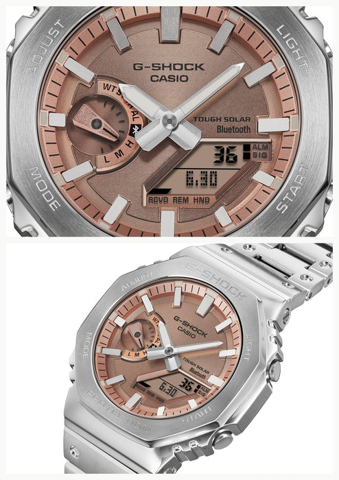 CASIO G-SHOCK GM-B2100AD-5AJF Silver Full Metal Analog Digital Men Watch NEW_2