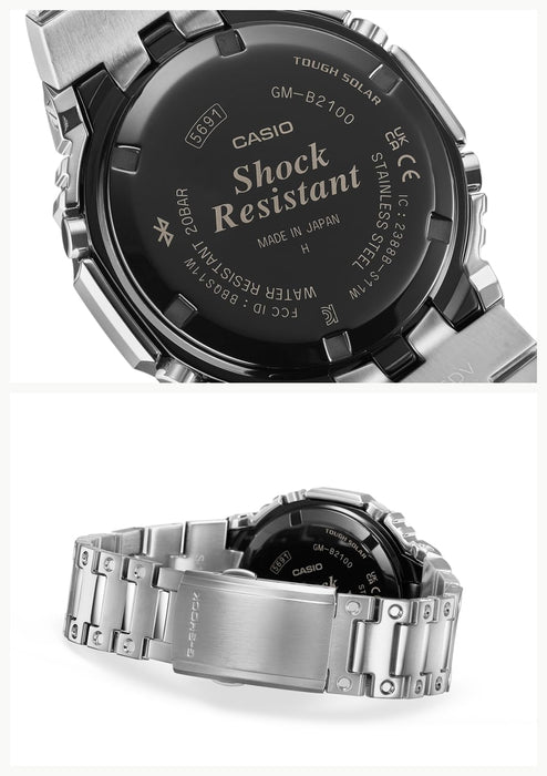 CASIO G-SHOCK GM-B2100AD-5AJF Silver Full Metal Analog Digital Men Watch NEW_3