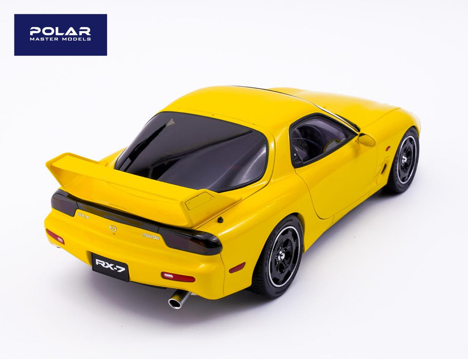Poler Master Models 1/18 Mazda RX-7 Mazda Speed Yellow Diecast Car PLM22-002-1_2