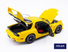 Poler Master Models 1/18 Mazda RX-7 Mazda Speed Yellow Diecast Car PLM22-002-1_4