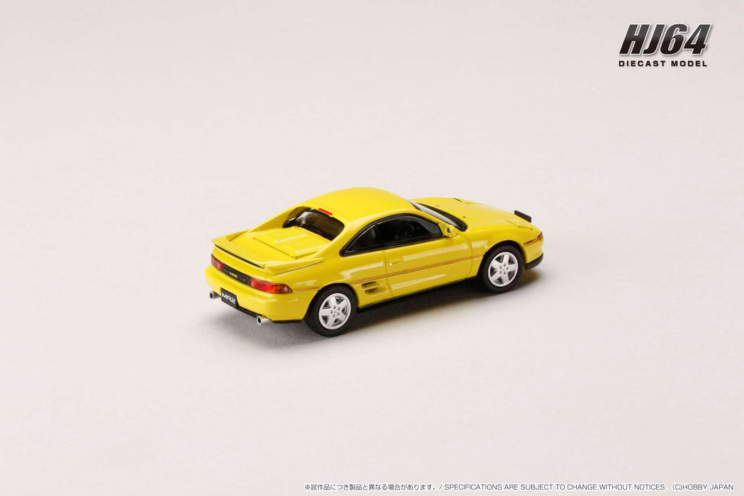 Hobby Japan HJ64 1/64 Toyota MR2 SW20 GT-S 1991 Super Bright Yellow HJ642045Y_2