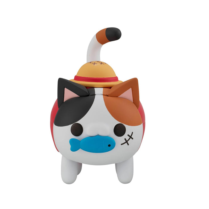 Mega Cat One Piece Tokotoko Nyanpiece Nyaan! Monkey D. Luffy Figure MGH84191 NEW_2