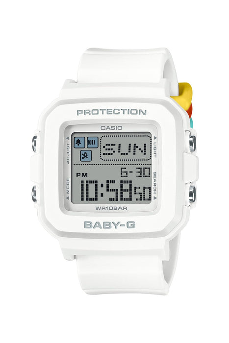CASIO BABY-G+PLUS BGD-10L-7JR White Colorful Loop Stopwatch Digital Women Watch_1