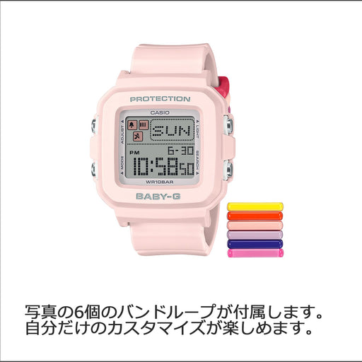 CASIO BABY-G+PLUS BGD-10L-4JR Pink Colorful Loop Stopwatch Digital Women Watch_2