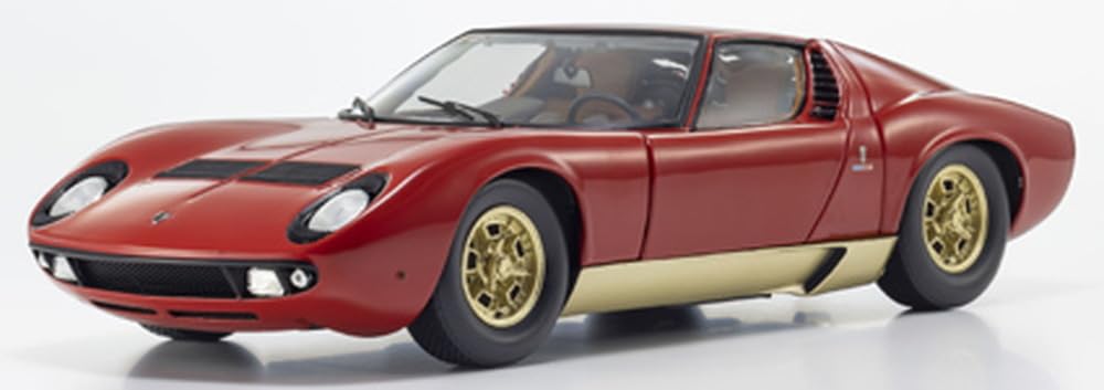 Kyosho Original 1/18 Lamborghini Miura P400 Red Diecast Miniature Car KS08314W_2