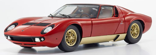 Kyosho Original 1/18 Lamborghini Miura P400 Red Diecast Miniature Car KS08314W_2